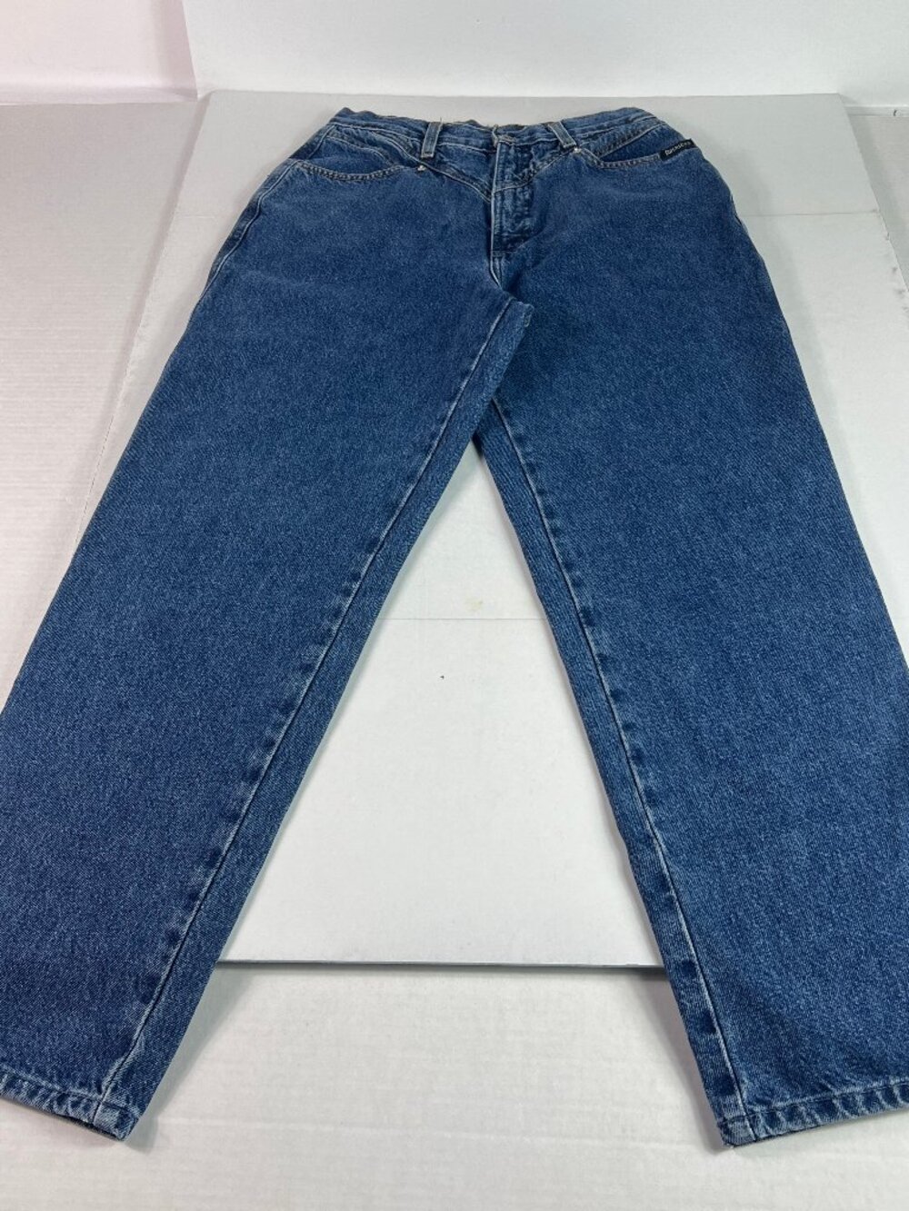 VTG Rocky Mountain Jeans Women's 28x29* Bareback High Rise Blue Denim Tag 14